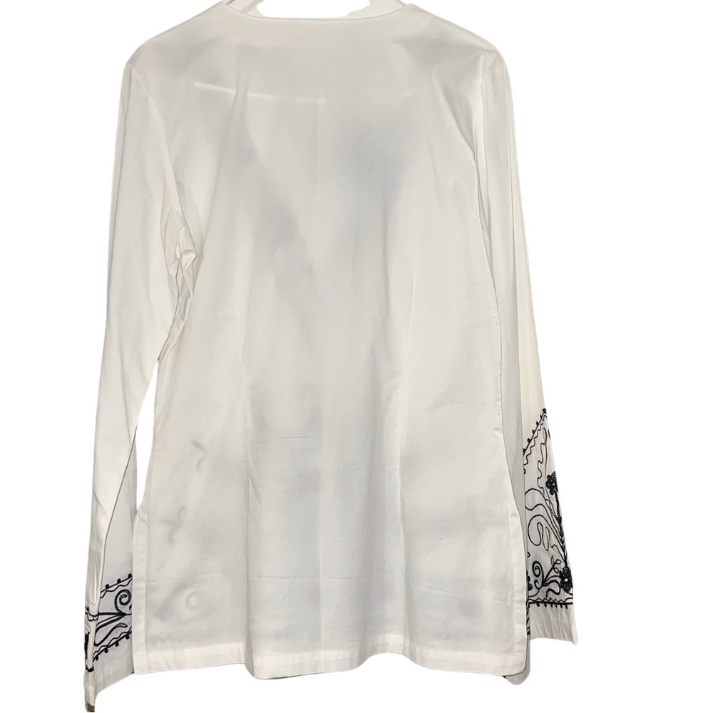 Artisan Women’s Embroidered Tunic Bell Sleeved Top LARGE - Picture 2 of 5